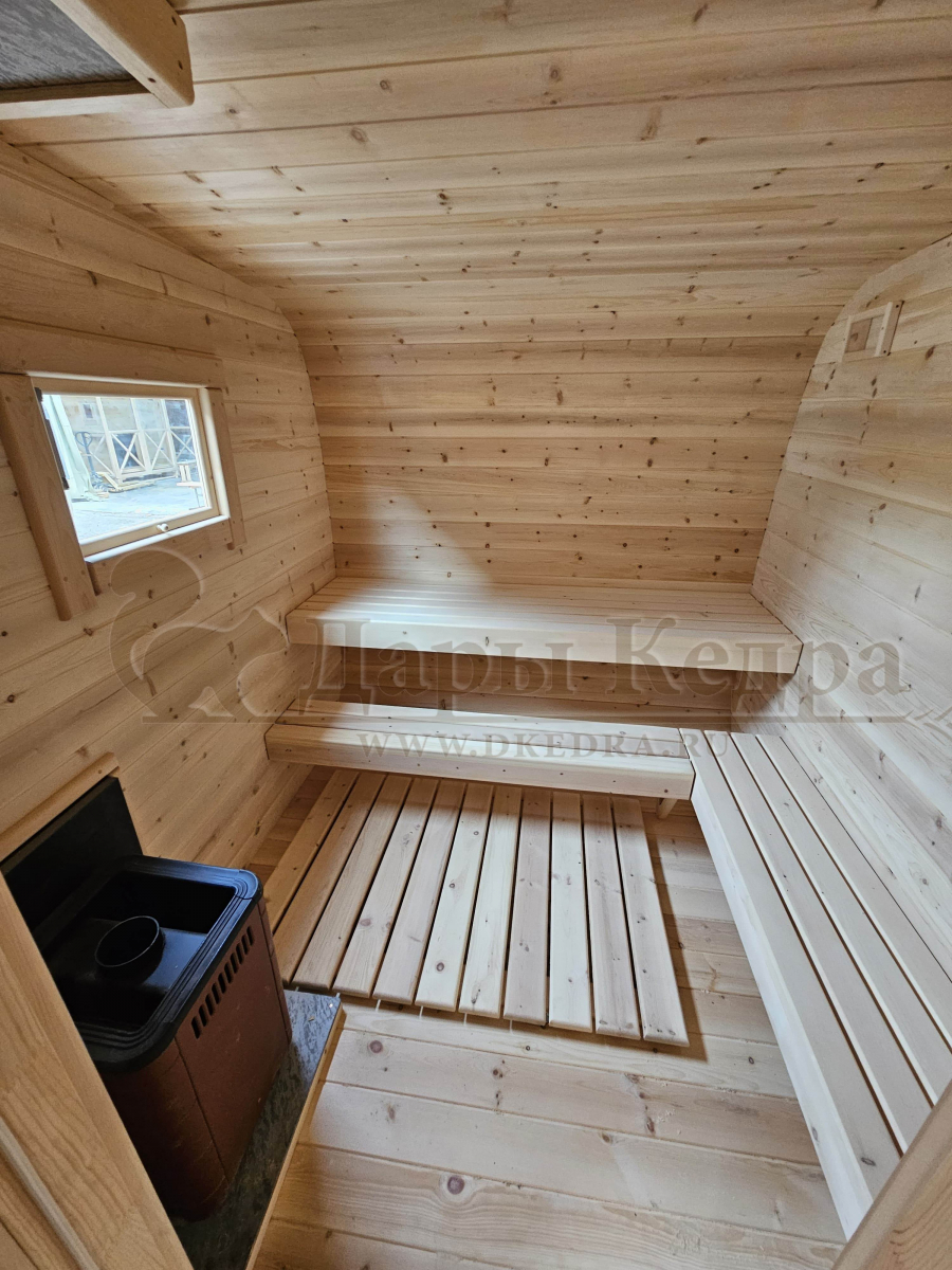 Овальная-Окта Баня-Бочка 4 метра